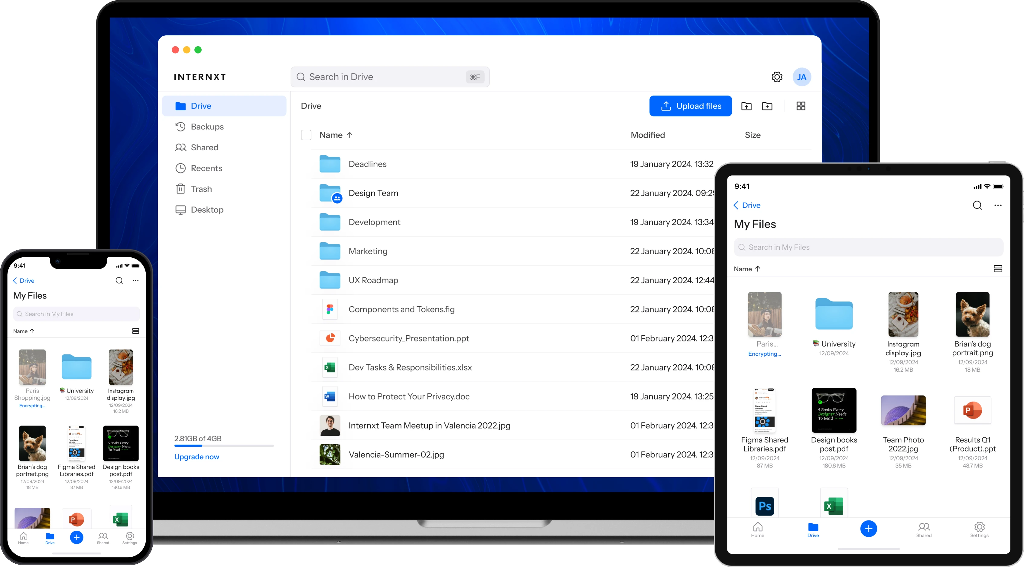 Internxt Secure Cloud Storage